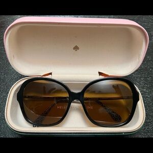 Kate Spade Kaiya Polarized Women's Black Squared Butterfly Sunglasses 0807-WJ.
